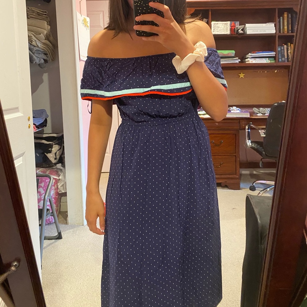 American eagle off the shoulder midi dress